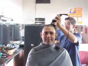 The Barbeshop Shave Head Style military Marine