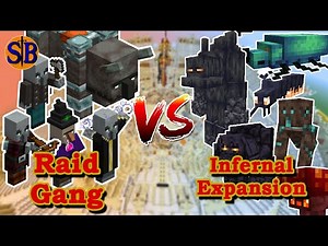 Raid Gang VS Infernal Expansion | Minecraft Mob battle