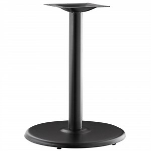 Lancaster Table & Seating Excalibur 22" Round Black Outdoor Table Base with 3" Standard Height Column