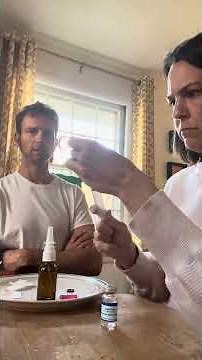 Easily reconstitute peptide into nasal spray