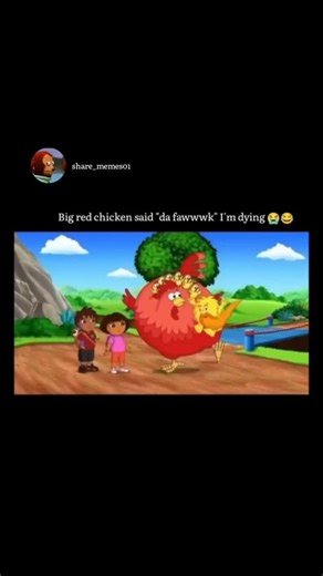 Memespage 🥶🥶 on Instagram: "The Grumpy Old Troll really thought he was doing something with his latest riddle, but he clearly didn't account for the Big Red Chicken's reaction. Watching childhood cartoons through an adult lens completely changes the experience, and this clip is the perfect example of why. The timing of that "Bawk Bawk" is legendary—it sounds so much like a certain "four-letter word" reaction that you can’t unhear it once you notice. It’s that exact moment of realization where