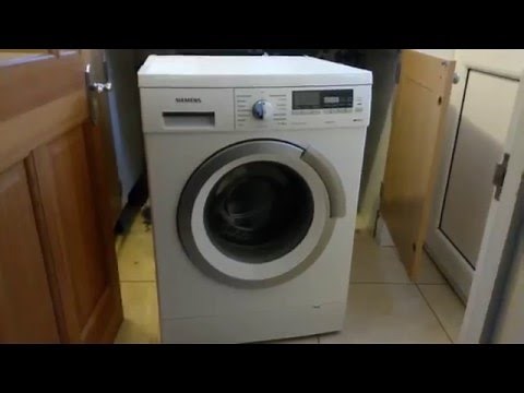 All the possible ways to open the washing machine door on a Siemens iQ500