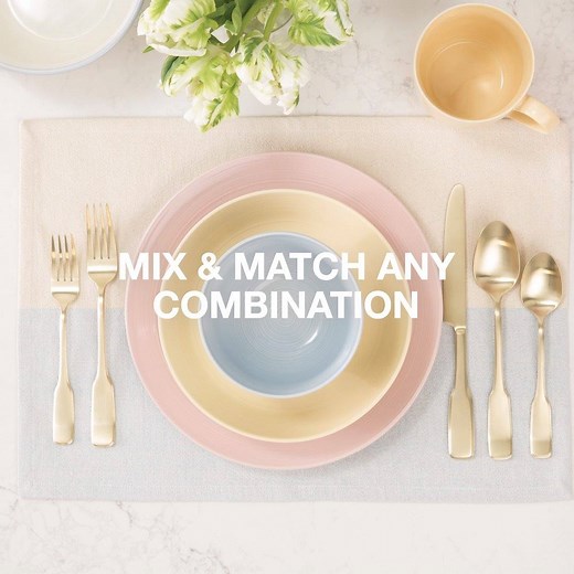 How will you mix and match Martha's new spring dinnerware collection now available at Macy's? https://trib.al/6GAOW5X | Martha Stewart
