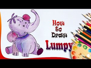 How to draw Lumpy | Elephant drawing | Winnie the pooh drawing | Easy drawing step by step