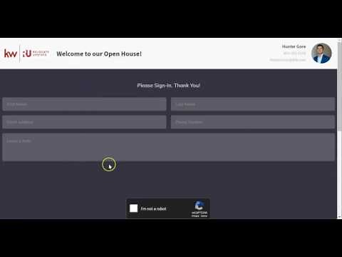 KW Command: Creating an Open House Sign-In Sheet