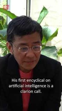 Nobel Prize winner Maria Ressa speaks about Magnifica Humanitas