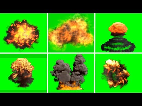 Explosion on Green Screen | 4K 60FPS Stock Footage