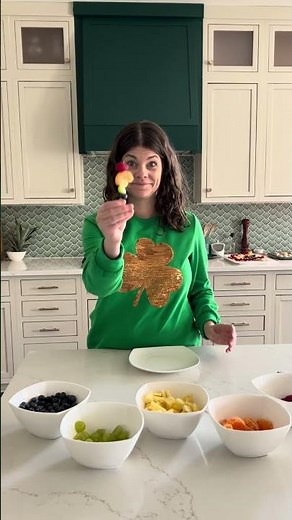 Rainbow Fruit Kebabs for St. Patrick’s Day 🌈