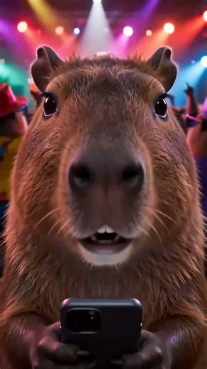 Capybara Cave Party!? #capybara