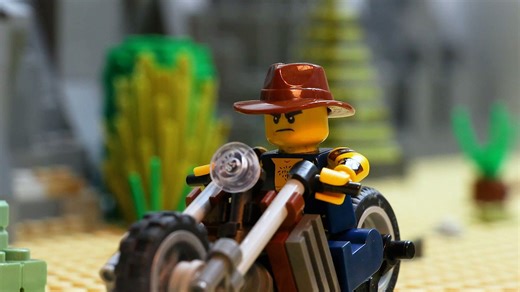 乐高军事战斗：士兵与坦克定格动画创意短片