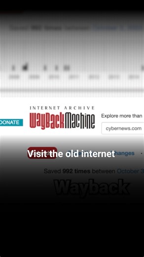 2.3K views · 60 reactions | Visit the old internet #Waybackmachine #internet | CyberNews | Facebook