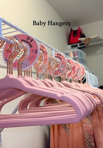 FREE SHIPPING!! Best gift for new Mom💕 @DOIOWN #babyhanger #valvethanger #pinkhanger #softNnonslip #fyppppppppppppppppppppppp #Hangers