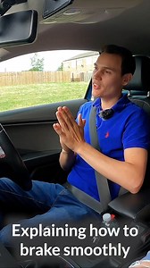 Explaining how to brake smoothly to a beginner learner driver | Conquer Driving