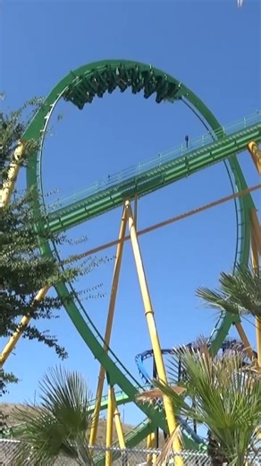 Riddler's Revenge's BIG LOOP at Six Flags Magic Mountain