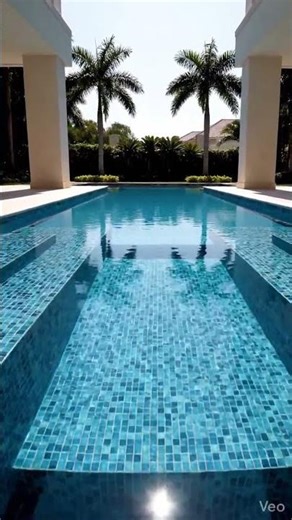 Luxury Pool Reveal 💦 | Cinematic Relaxing Water Scene | AI Generated 4K