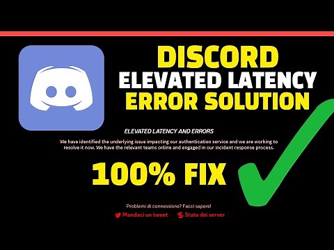 Discord Server Fix ✔ Discord Elevated Latency And Errors Fix ✅ Discord Elevated Api Error ?
