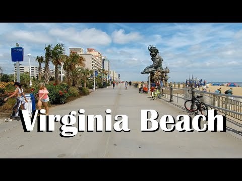Virginia Beach, USA Boardwalk Treadmill Virtual Run (16 km @ 5:00 min/km) 1440P