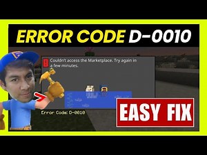 Fix Minecraft Error D-0010 | Marketplace Not Working?