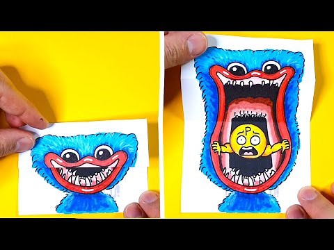 Cool DO's & DONT's Clay & Paper Craft Huggy Wuggy & Bendy For Fans #CoolArt