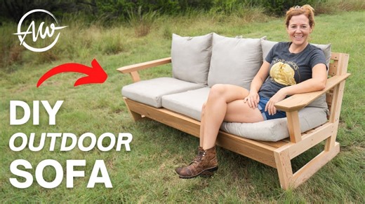 Build a Modern Outdoor Sofa with This DIY Guide