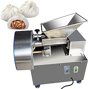 Bread Dough Divider Rounder 1-300g Automatic Pizza Dough Ball Maker Cutter Machine with 6molds,can custom dough shape and weight (110V/60HZ, white flour dough)