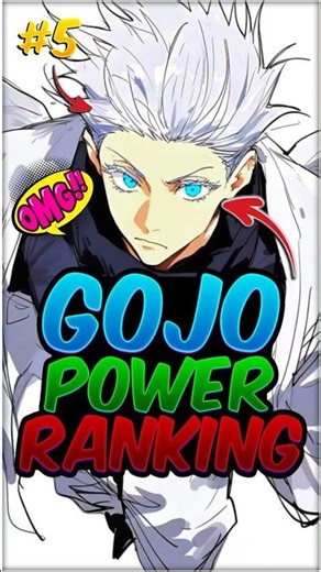 Gojo’s Top 5 Strongest Abilities Ranked 🤯⚡ | Jujutsu Kaisen | #jujutsukaisen #gojo #sukuna #jjk