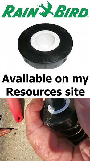 Replace a cracked bonnet (top) on a sprinkler popup #sprinkler #sprinklersystem #diy