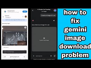 How to fix gemini couldn't download image problem | gemini couldn't load image | google gemini