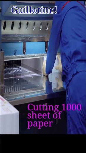 How to Use a Paper Cutting Guillotine Safely! #PrintingTips #bookprinting #book #bookbinding #print