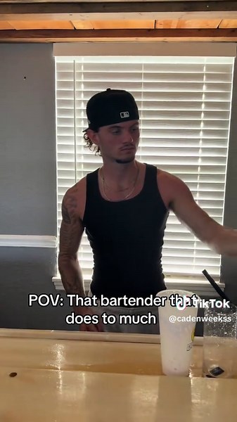 Just make my drink bro😂😂 #pov #bar #bartender #comedy #funny | Bartenders Of TikTok