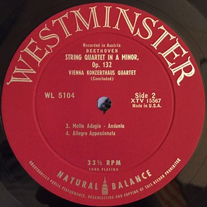 Beethoven, Vienna Konzerthaus Quartet - String Quartet In A Minor Opus 132