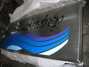 [Hot Item] Customized Etched Sign Stainless Steel Metal Signs Room Name Sign