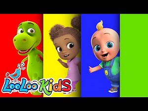 ❤️🔵🟨Surprise Eggs - The Colors Song 🟢🌈🟣Learn Colors and More Colorful Kids Songs from LooLoo Kids
