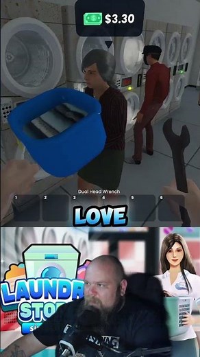 What you doing in there! #gaming #laundrystoresimulator