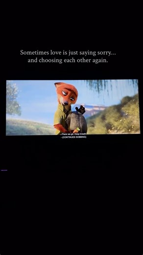 @shu.tterbug05 on Instagram: "Zootopia understood relationships better than most movies. Judy Hopps choosing to apologize. Nick Wilde choosing to stay. It’s never really about being right — it’s about caring enough to come back, admit the mistake, and hold on when emotions get messy. This hug feels familiar to anyone who has faced a misunderstanding, swallowed their pride, and chose love over ego. If you’ve ever been Judy or Nick — hurt, honest, emotional, still choosing each other — this scene