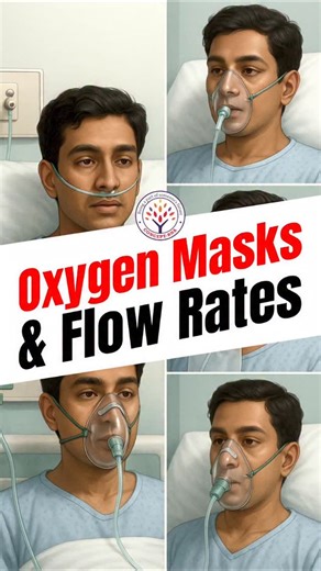 Concept RNA Nursing Coaching on Instagram: "Oxygen masks & Flow Rates !! #conceptrna #nursingstudents #nursingeducation #nursingexam #oxygenmasks"