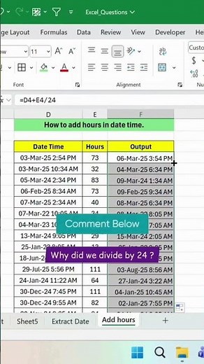 Add Hours to Date & Time in Seconds
