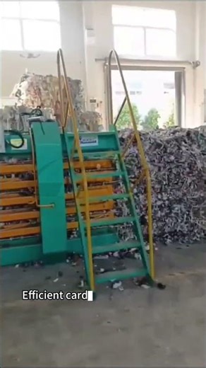 Powerful Horizontal Hydraulic Baler in Action! 📦 High-Capacity Recycling