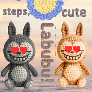 Labubu Crochet Pattern: Amigurumi Monster Doll (PDF Download) - Etsy