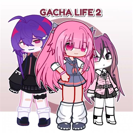 OUR OC ON DIFFERENT APP w @ellyoura_ell & @lapilovery2 #gacha #animation #trend #shorts #fyp