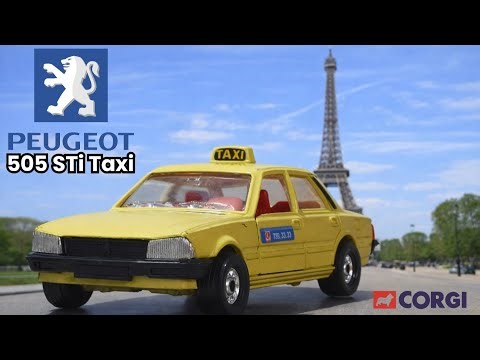 Peugeot 505 STi Taxi by Corgi scale 1/36