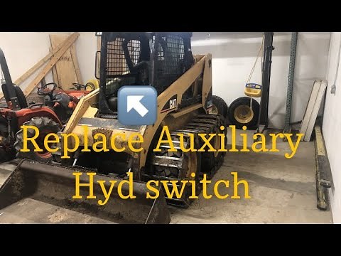 Changing Auxiliary Hydraulic switch on a CAT 236B