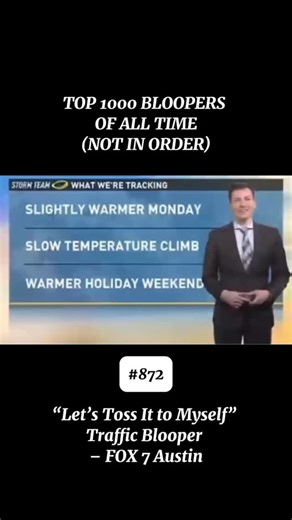 OFFICIAL CAUGHTLIVE ACCOUNT on Instagram: "During a live segment on FOX 7 Austin, the traffic reporter made a slip that instantly turned into a blooper. While trying to transition smoothly, he said, “Let’s toss it over to traffic, which would be myself,” before realizing the mistake. The humor hit him immediately, and he broke into laughter on air, struggling to continue the report. What should’ve been a routine update became a viral moment thanks to his own self-introduction. We are showcasing 