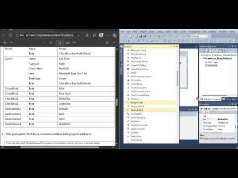 PRAKTIKUM 1 & 2: Microsoft Visual Studio 2010 (Fhandi Hikmal - 23105111079)