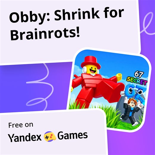 Obby: Shrink for Brainrots! - play online for free on Yandex Games