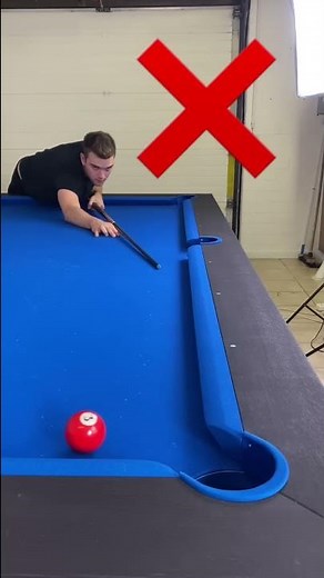 Never miss pool shots again with this simple aiming trick ✅ #billiards #8ballpool #tricks