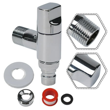 Washing Machine Faucet Water Stop Quick Opening Angle Valve G1/2 Interface Stainless Steel Angle Valve Bathroom Accessories - Walmart.ca