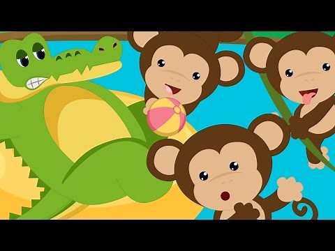 Five Little Monkeys Swinging In A Tree | Monkeys Swinging In A Tree Song | Nursery Rhyme With Lyrics
