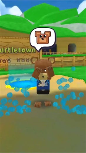 Turtle attacked me die! #bear #minecraft #roblox #shorts