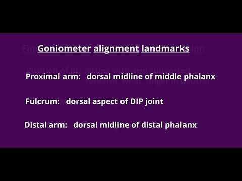 Range of Motion Measurement: Finger Distal Interphalangeal Extension